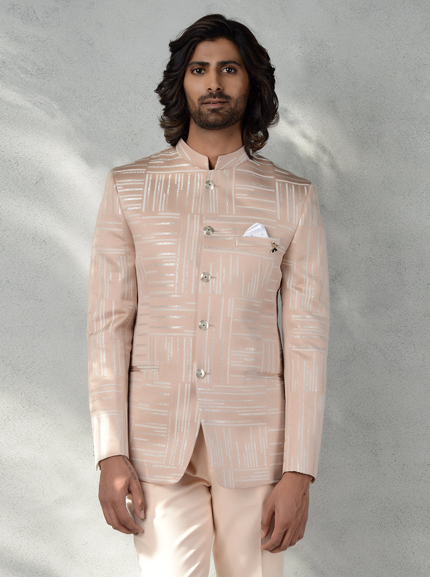 Pink Color Bandhgala Chinese/Mandarin Collar Jodhpuri Suit – Bollywood  Wardrobe